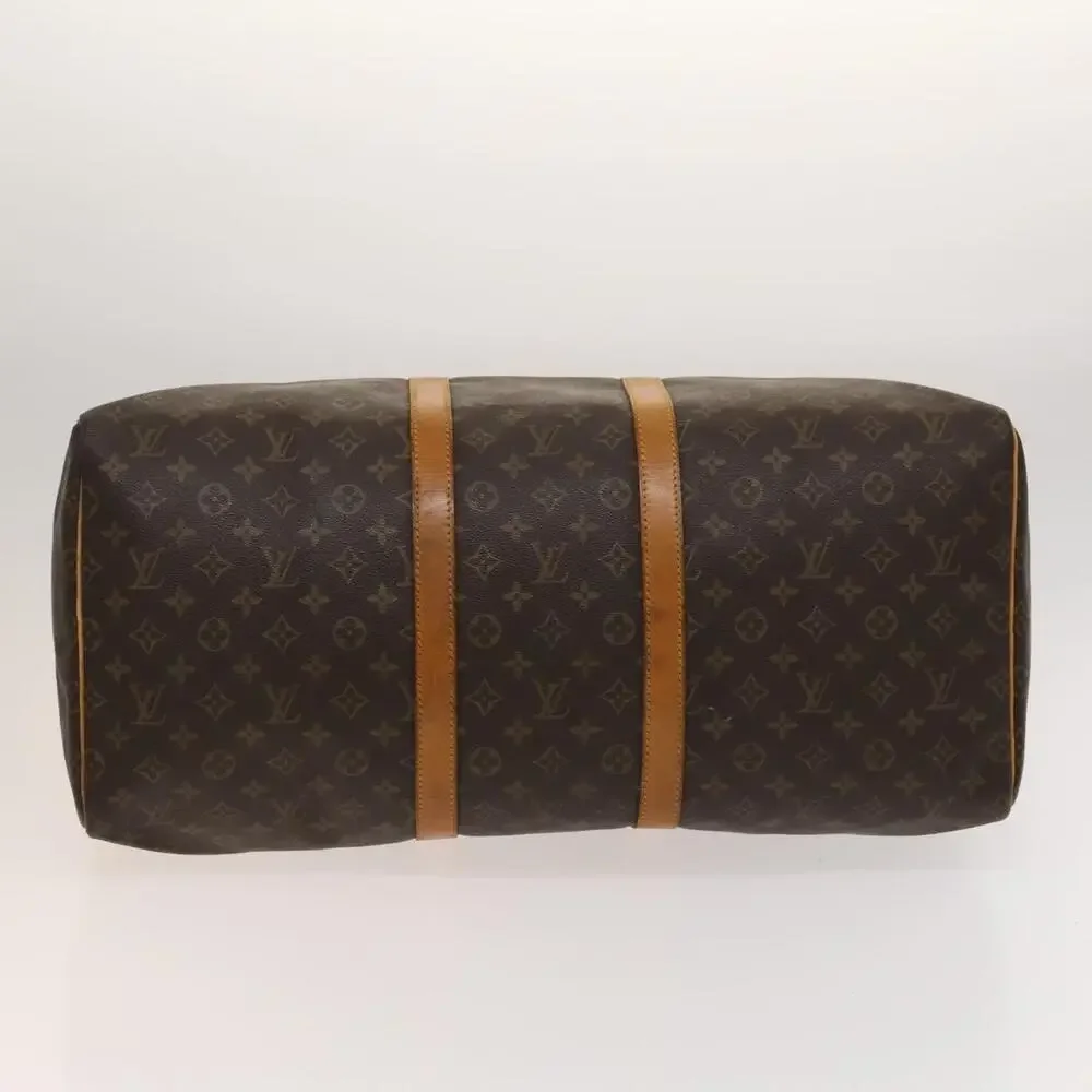 LOUIS VUITTON Monogram Keepall 55 Boston Bag M41424